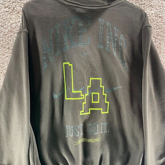 Nike Hoodie Sweatshirt Mens Small Gray Pullover LA California Los Angeles Adult - Picture 11 of 16